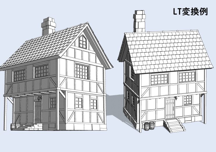 西洋風の一軒家【clip studio用】
