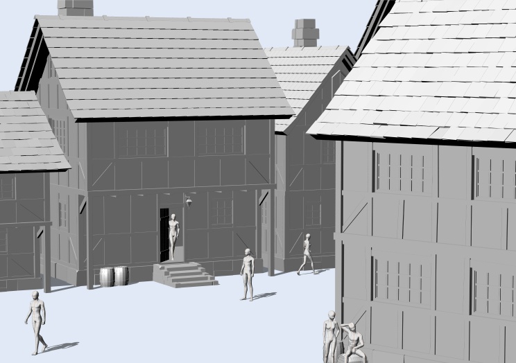 西洋風の一軒家【clip studio用】