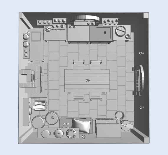 ファンタジー風キッチン【clip studio用】