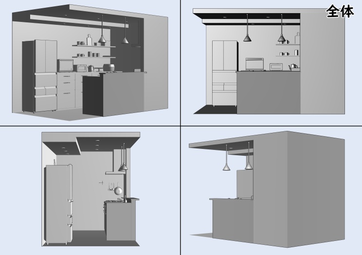 お洒落なキッチン【clip studio用】
