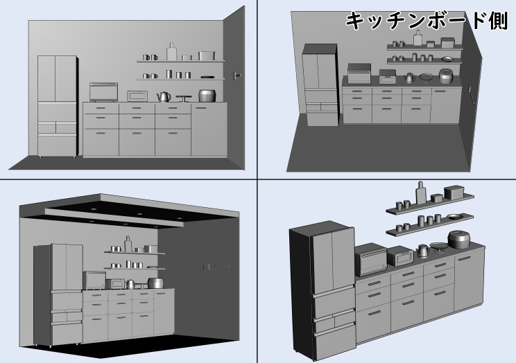 お洒落なキッチン【clip studio用】