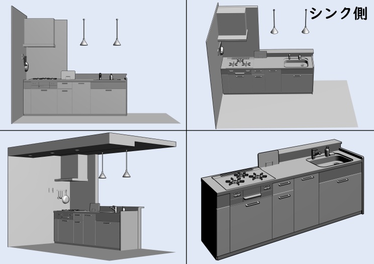 お洒落なキッチン【clip studio用】