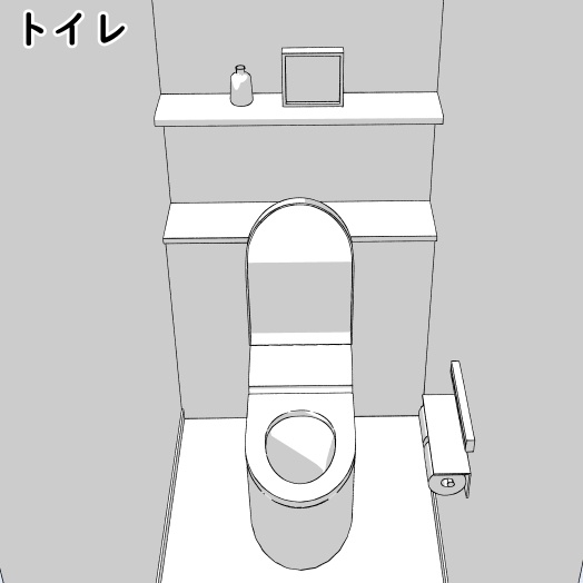 旅館のバスルーム【clip studio用】