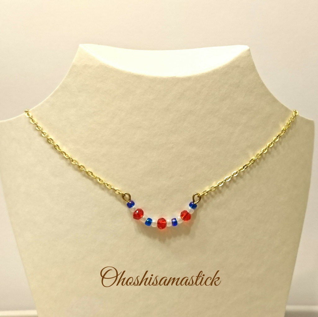 ユニオンジャック風 ネックレス