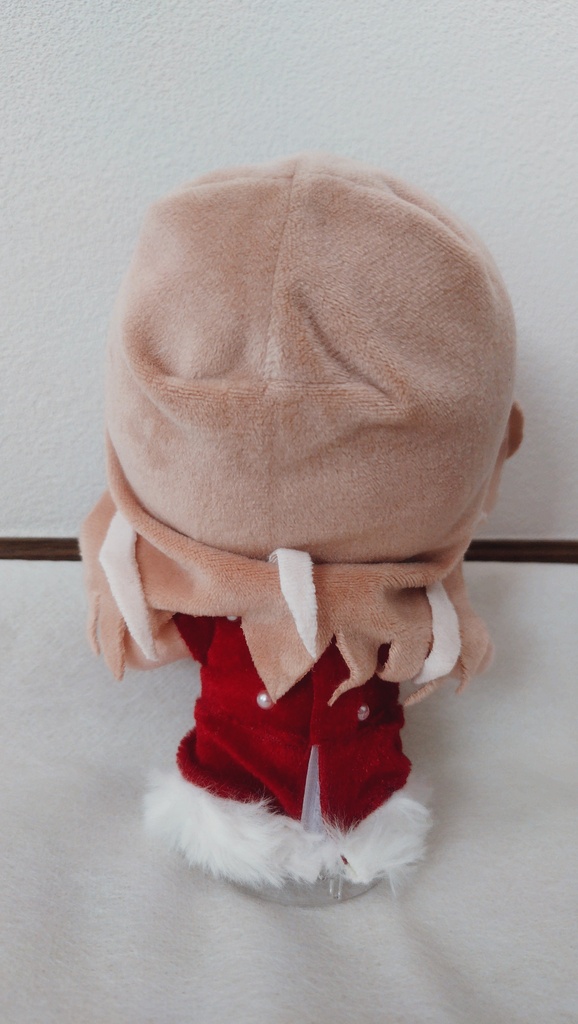 【新作】15~17センチぬい服 ふわふわファー サンタ風🎅ぬいケープ