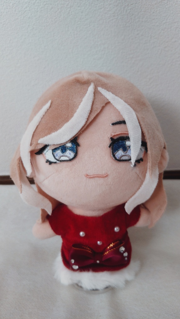 【新作】15~17センチぬい服 ふわふわファー サンタ風🎅ぬいケープ