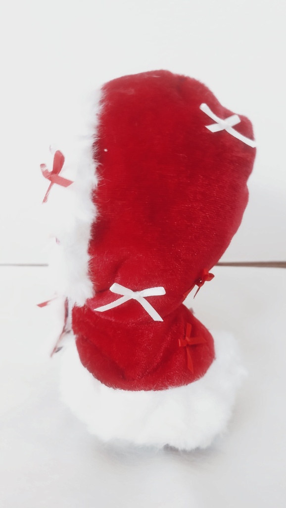 【新作】15~17センチぬい服 ふわふわファー サンタ風🎅ぬいケープ