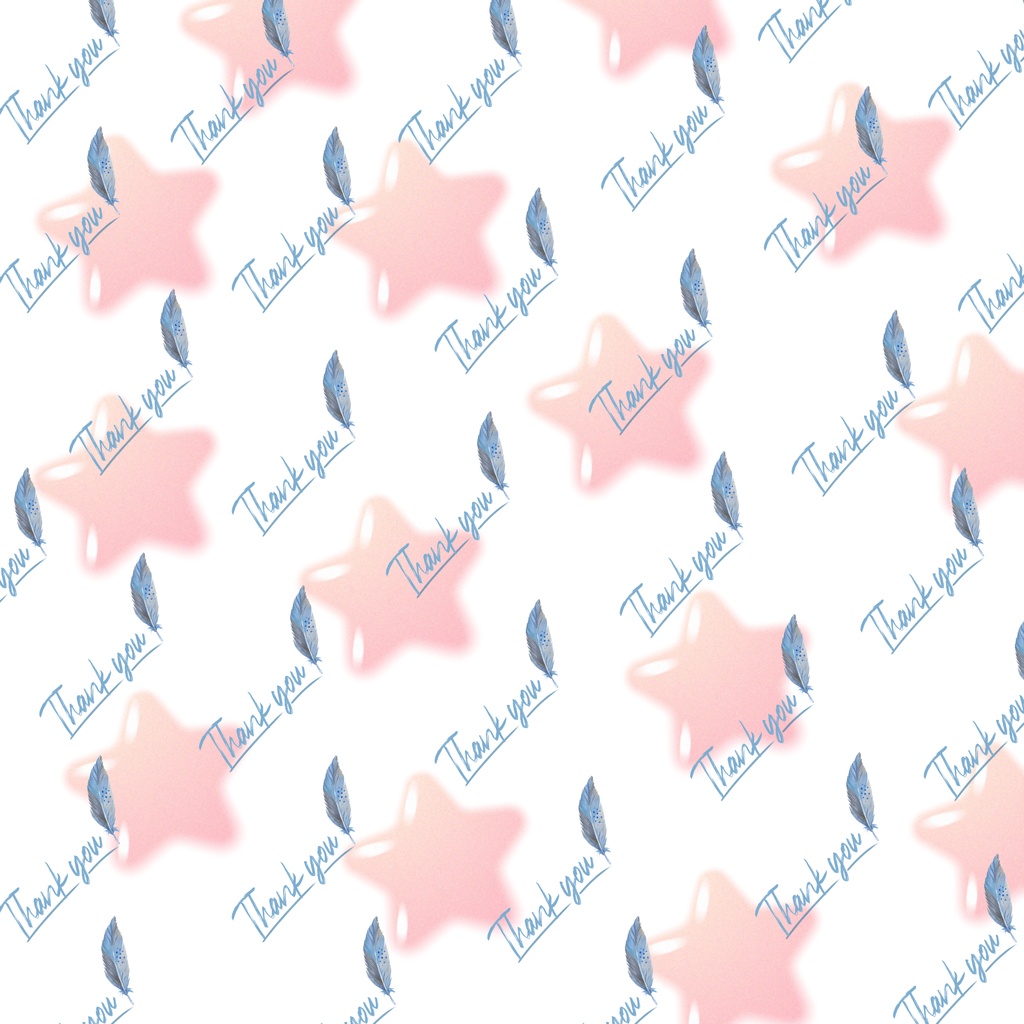 thank you★ 星 背景画像壁紙・背景素材・デジタル手帳・ラッピング・ハンドメイド