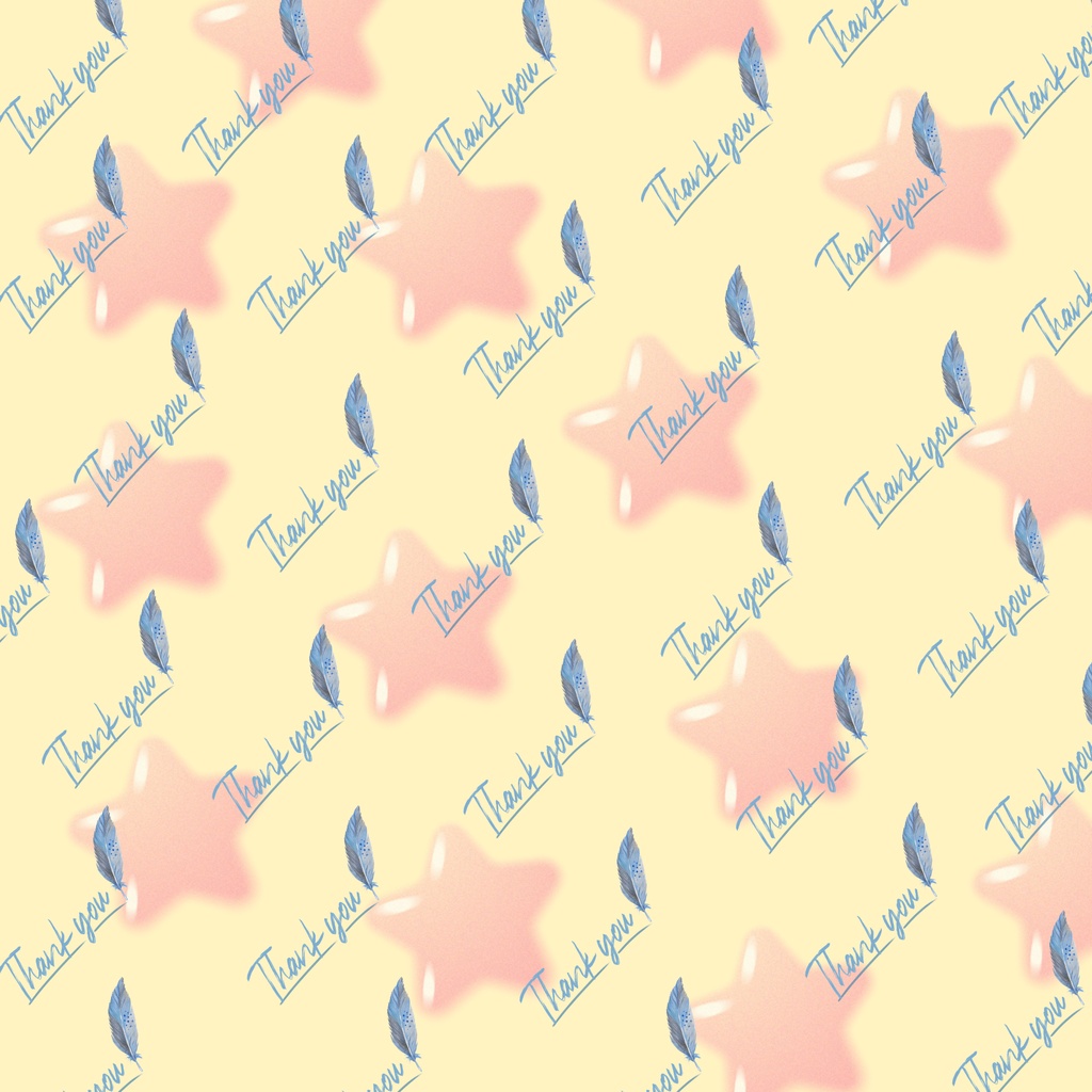 thank you★ 星 背景画像壁紙・背景素材・デジタル手帳・ラッピング・ハンドメイド