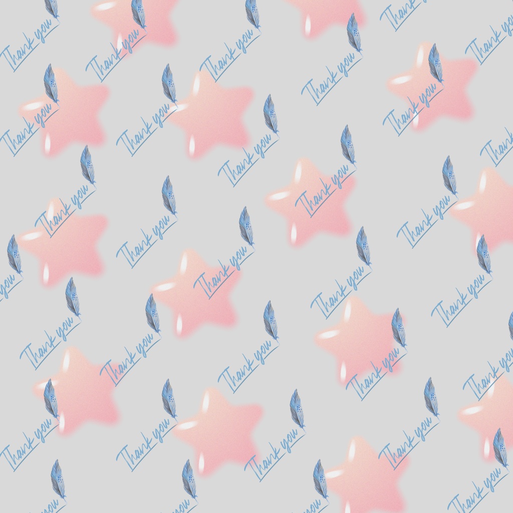 thank you★ 星 背景画像壁紙・背景素材・デジタル手帳・ラッピング・ハンドメイド