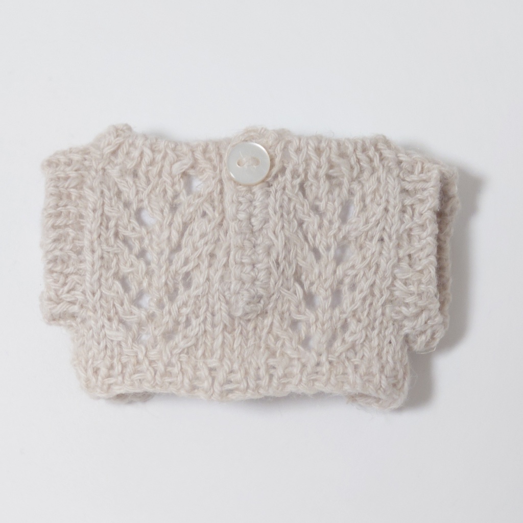 透かし編みのサマーベスト(小)