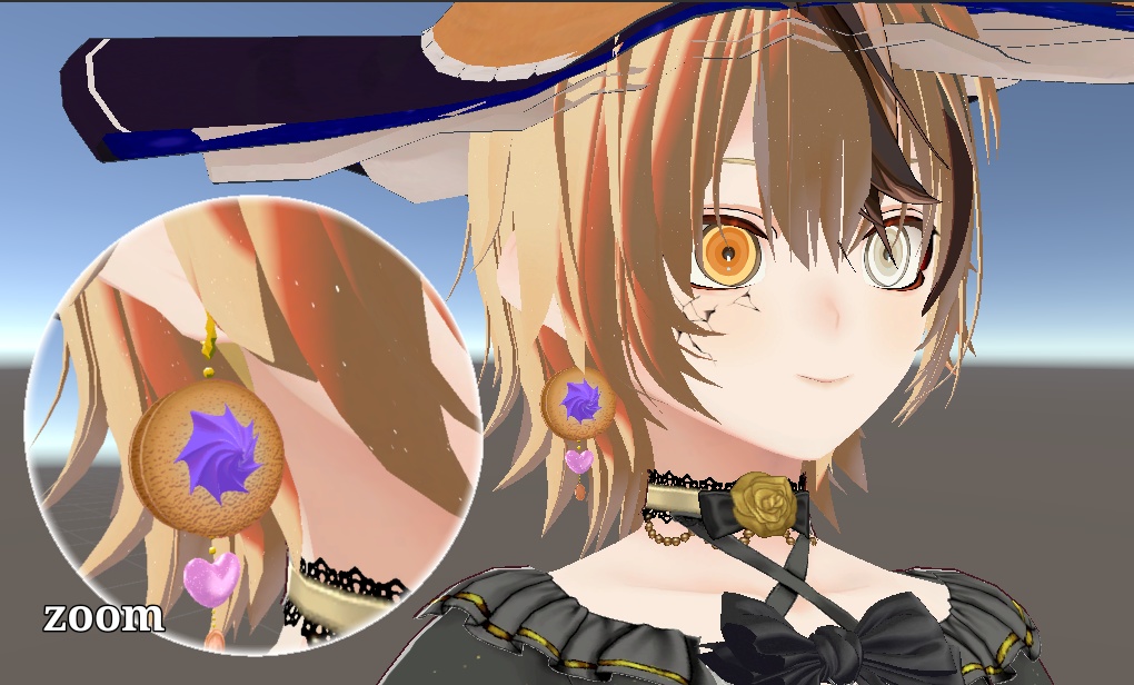 クッキーチャーム -HalloweenColor -【VRChat想定】