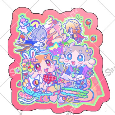 【非公式】ヤシハニ(ファイノン+モーディス)アクキー2色