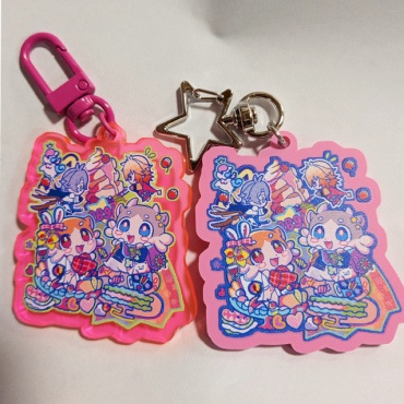 【非公式】ヤシハニ(ファイノン+モーディス)アクキー2色