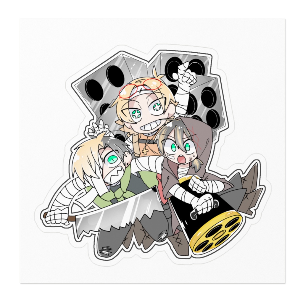 ガレッセル兄弟のステッカー(シールみたいなやつ)