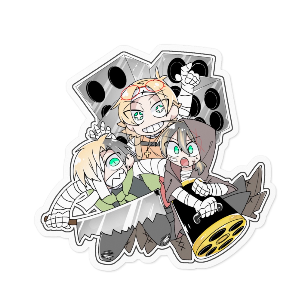 ガレッセル兄弟のステッカー(シールみたいなやつ)
