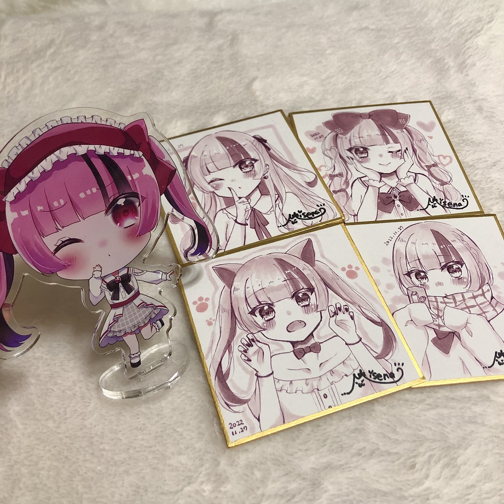 ゆらちゃん⭐︎アクリルスタンド(豆色紙付き)