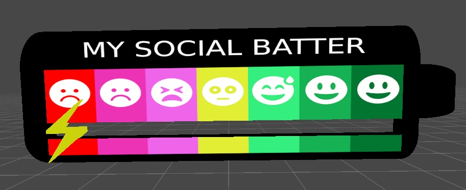 Social Battery Pin
