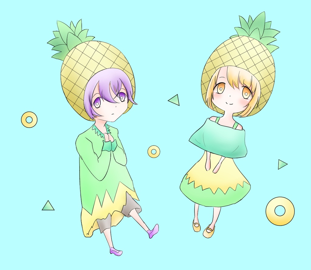 Cute pineapple fairy /スマホリング