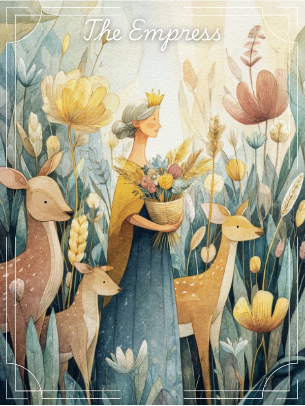 北欧風 水彩タロットカード(大アルカナ22枚+表紙1枚・PNGダウンロード)