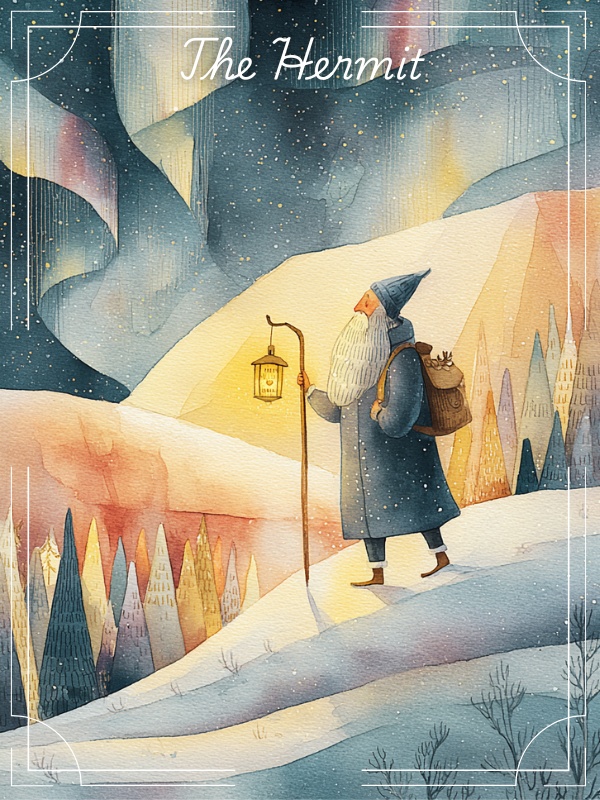 北欧風 水彩タロットカード(大アルカナ22枚+表紙1枚・PNGダウンロード)