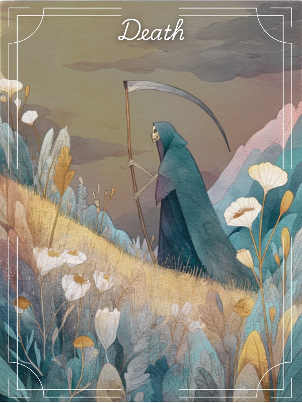 北欧風 水彩タロットカード(大アルカナ22枚+表紙1枚・PNGダウンロード)