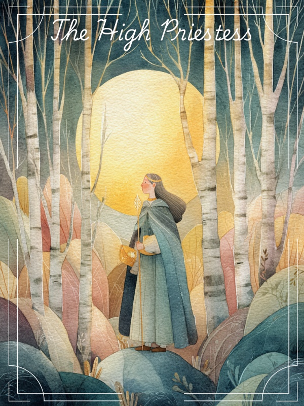 北欧風 水彩タロットカード(大アルカナ22枚+表紙1枚・PNGダウンロード)