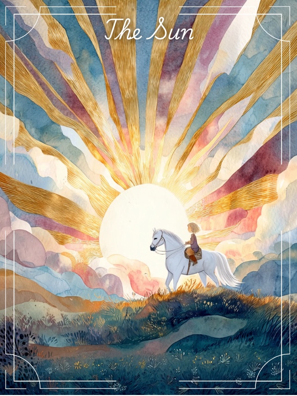 北欧風 水彩タロットカード(大アルカナ22枚+表紙1枚・PNGダウンロード)