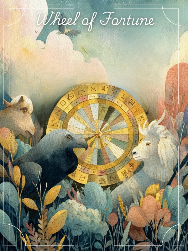 北欧風 水彩タロットカード(大アルカナ22枚+表紙1枚・PNGダウンロード)