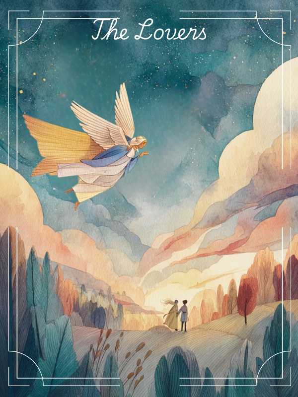 北欧風 水彩タロットカード(大アルカナ22枚+表紙1枚・PNGダウンロード)