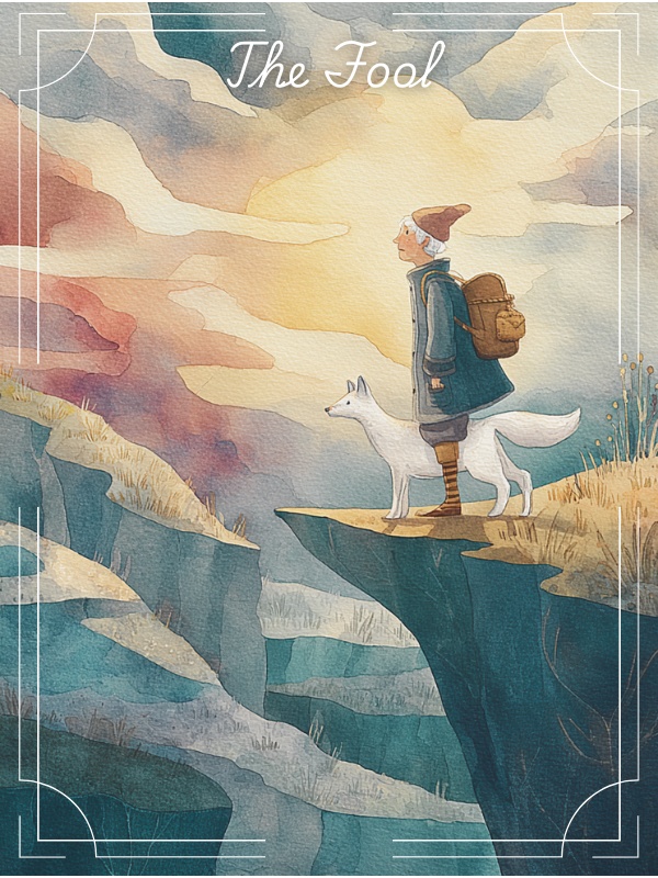 北欧風 水彩タロットカード(大アルカナ22枚+表紙1枚・PNGダウンロード)