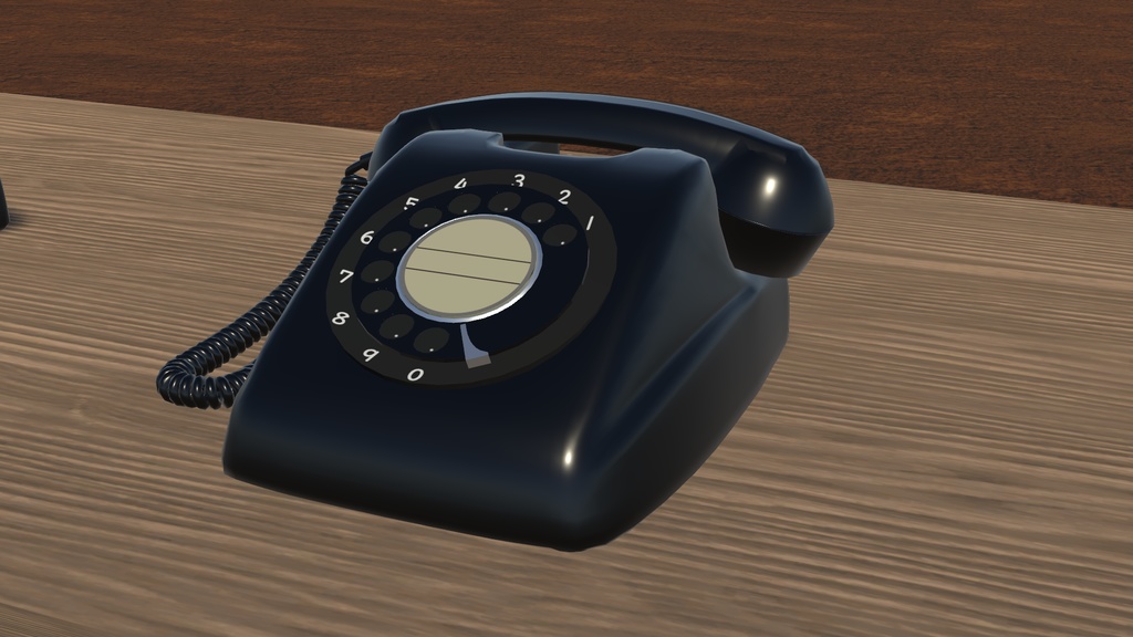 黒電話(3Dモデルデータ)