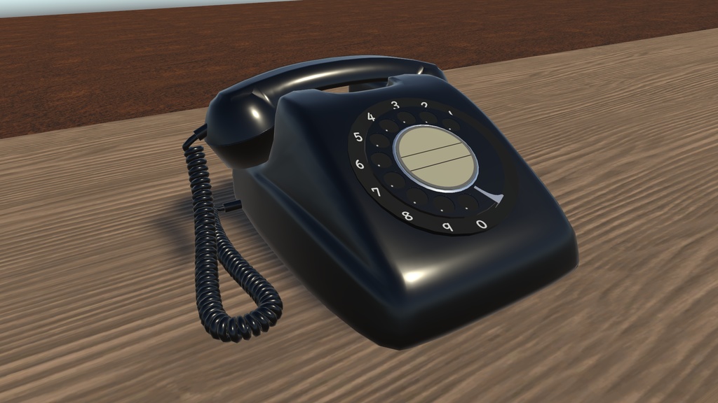 黒電話(3Dモデルデータ) - 小道具屋 - BOOTH