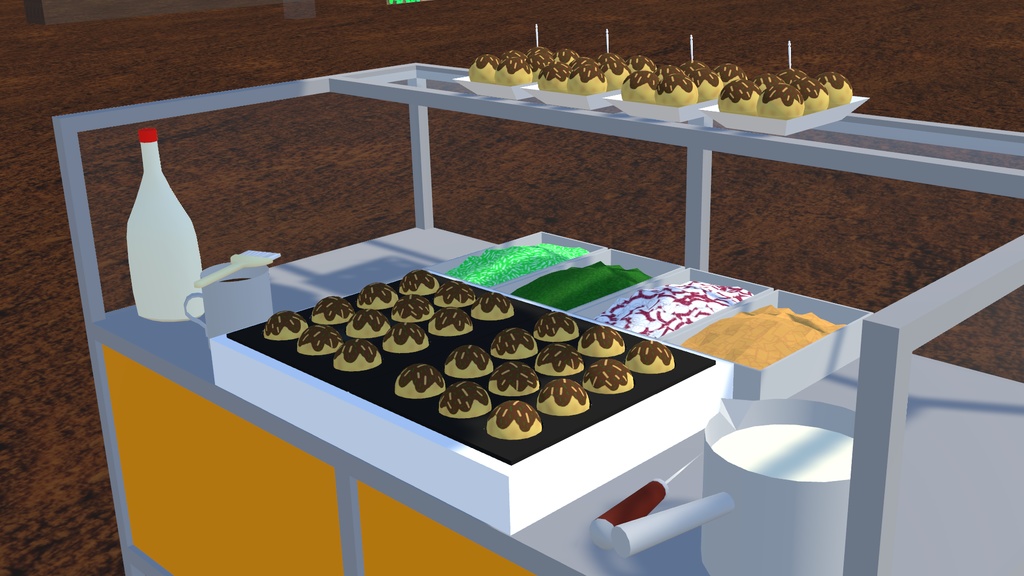 屋台(たこ焼き屋)単体