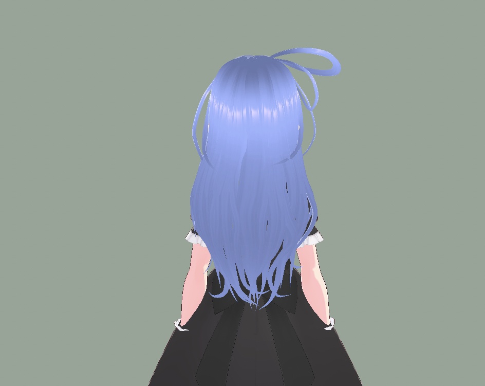 【Vroid】ふわふわロング(くるりん付)【ヘアプリセット】