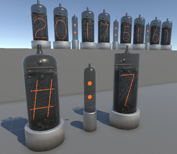 ニキシー管_Unityアセット