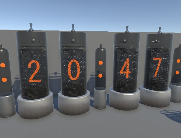 ニキシー管_Unityアセット