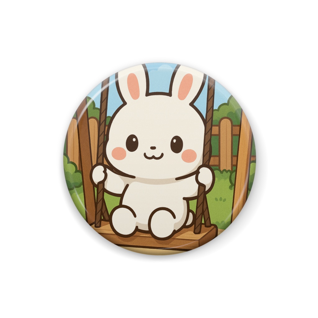 かわいいブランコうさぎ