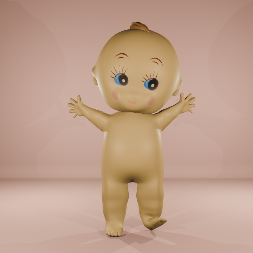 【３Dモデル】キューピーちゃん