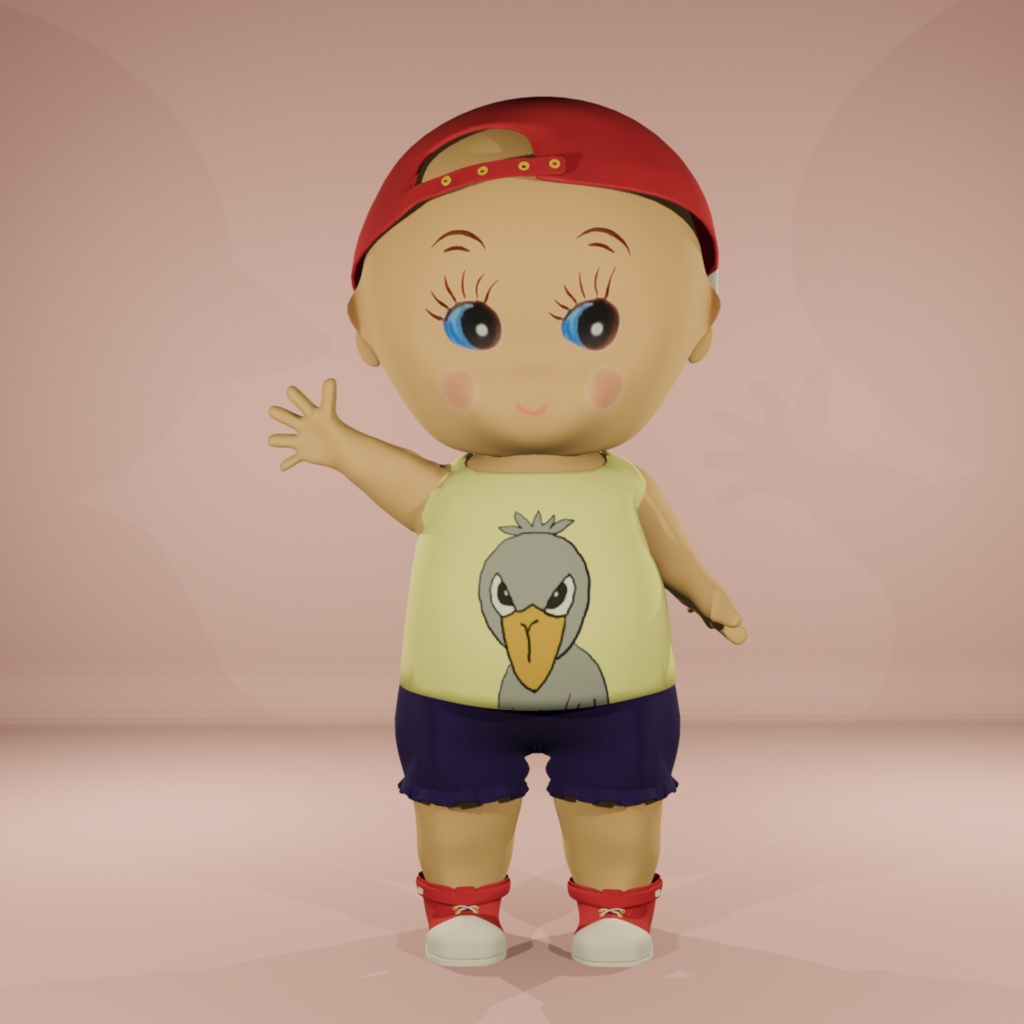 【３Dモデル】カジュアルなキューピーちゃん