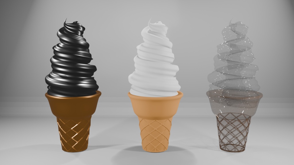 【3Dモデル】ソフトクリーム