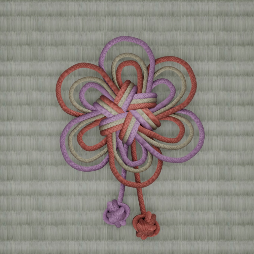 【3Dモデル】菊結び