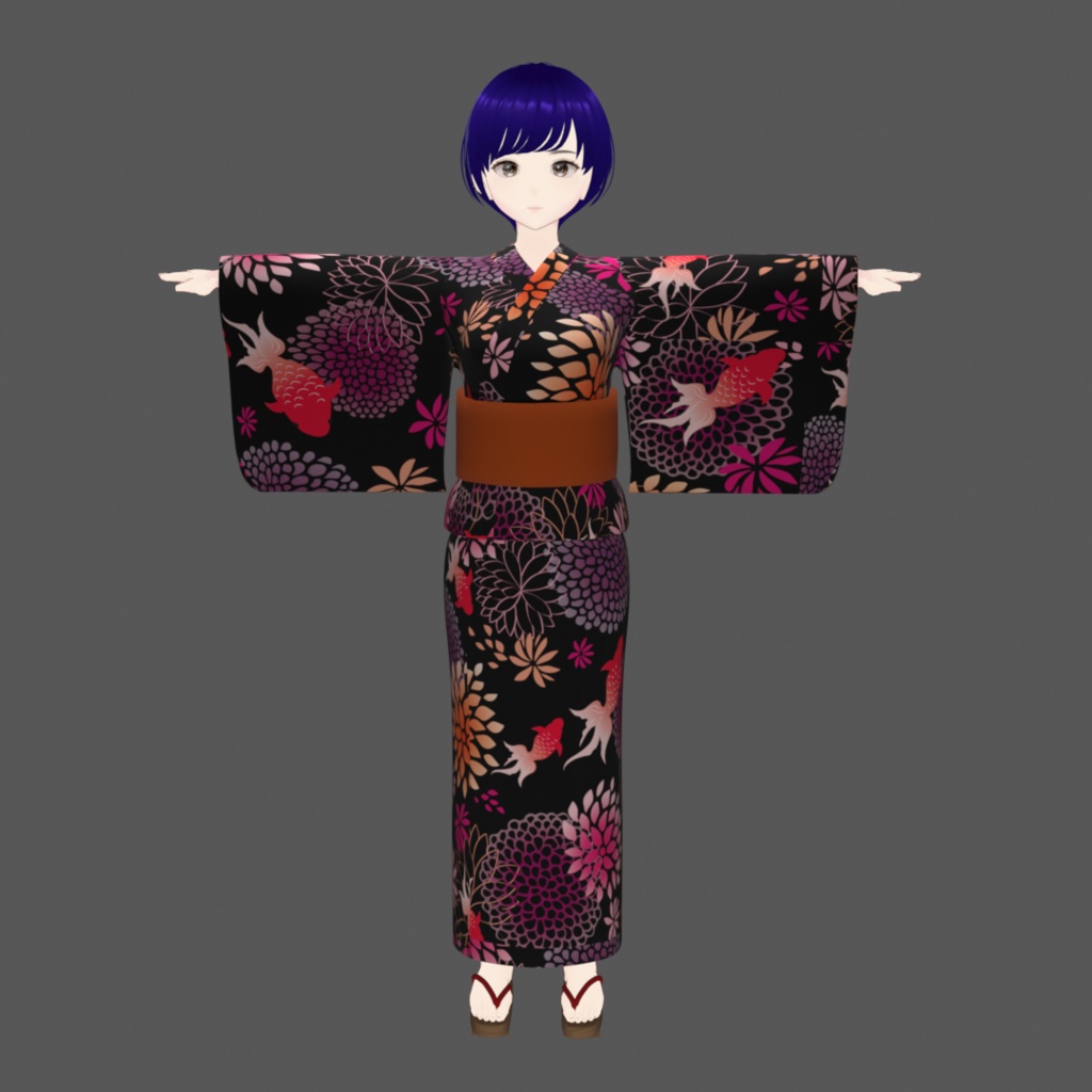 【3Dモデル】浴衣セット