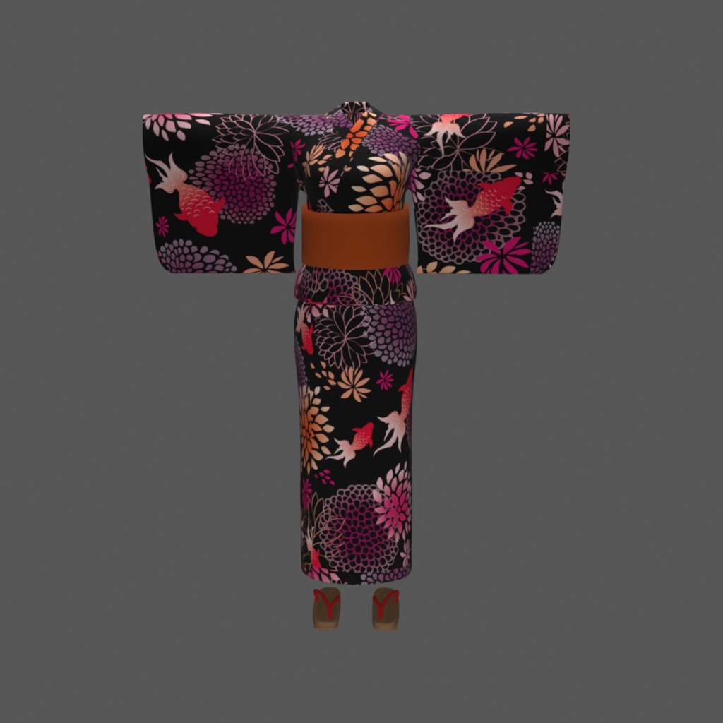 【3Dモデル】浴衣セット