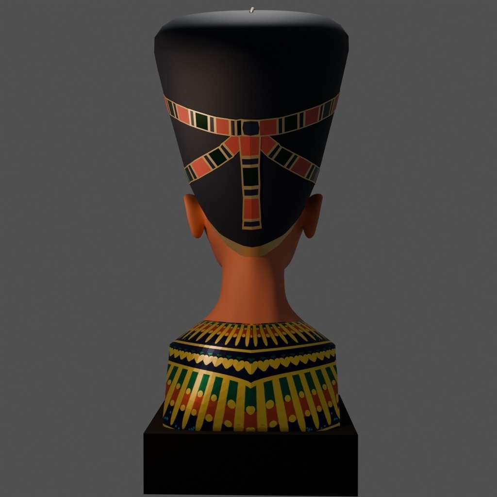 【3Dモデル】ネフェルティティ風胸像