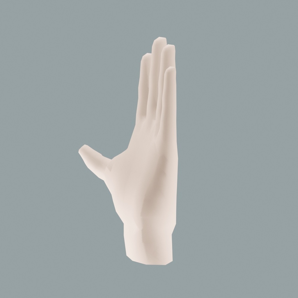 【3Dモデル】手・足・耳