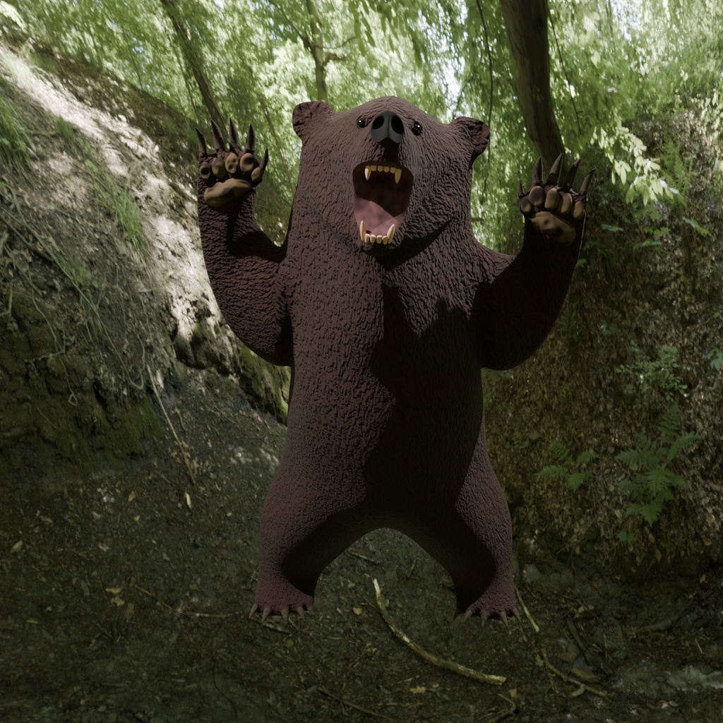 【3Dモデル】熊