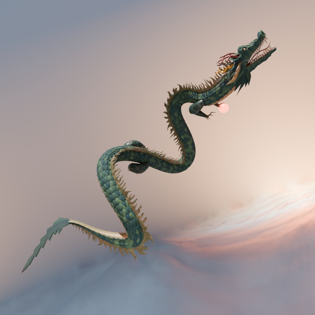 【3Dモデル】龍