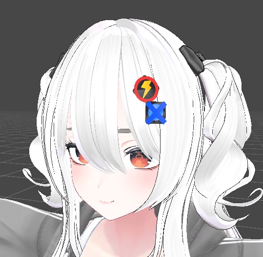 〇×バッジ