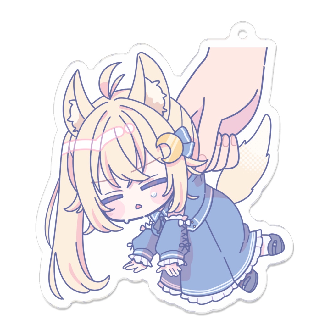 配信準備中の月乃葉さん